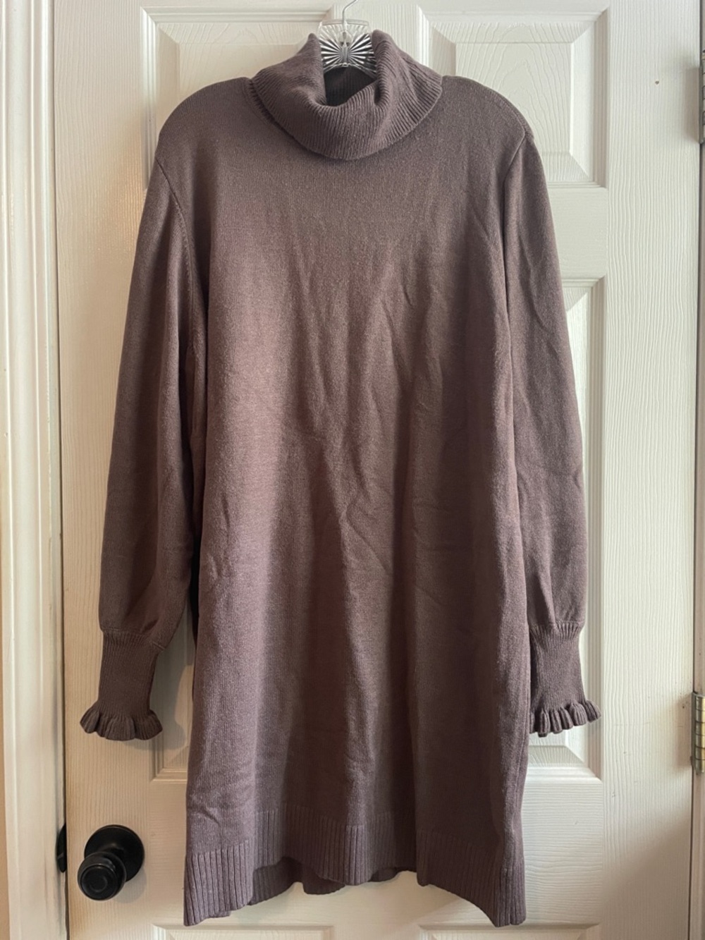 Lauren Conrad Size XL Brown Long Sleeve Turtleneck Sweater Dress